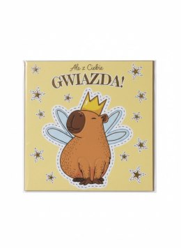 Kartka składana Karnet KW KAPIBARA GWIAZDA kw Henry (5908451983789)