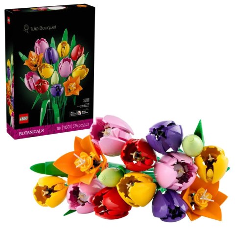 Klocki konstrukcyjne Botanicals bukiet tulipanów Lego (11501)