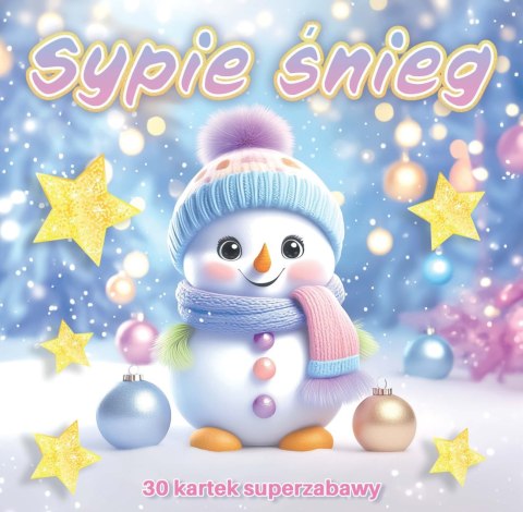 Kolorowanka Sypie śnieg 3D