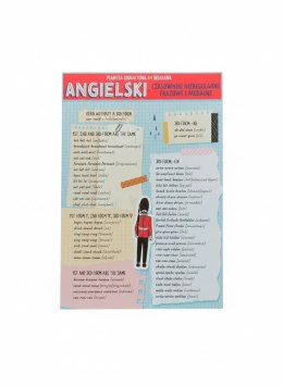 Książeczka edukacyjna KARTA EDUKACYJNA CZASOWNIKI MODALNE I NIEREGULARNE Henry (5905701489831)