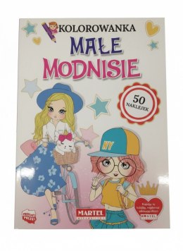 Książeczka edukacyjna z naklejkami Małe modnisie