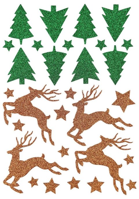 Naklejka (nalepka) Craft-Fun Series Choinki, renifery, gwiazdki Titanum (22LJ1202)