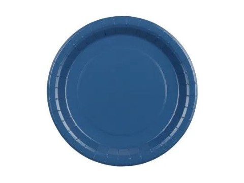 Talerz jednorazowy granatowe papier śr. 230mm 6 szt Partydeco (TPP102-074)