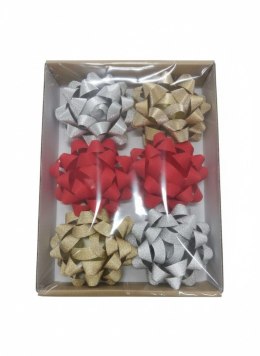 Gwiazda ozdobna mega brokat 15cm mix Farro