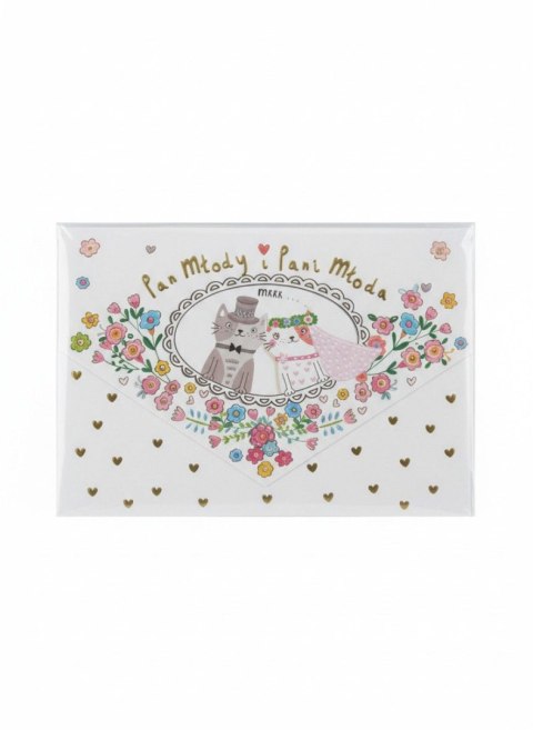 Kartka składana A5 Ślub koty A5 Henry (5905701488247)