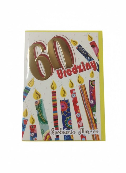 Kartka składana Karnet A5 60 świeczki A5 Henry (5908451982522)