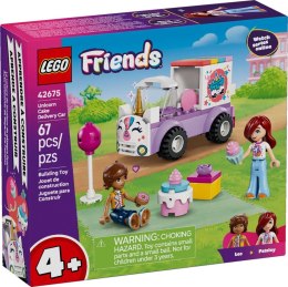 Klocki konstrukcyjne Friends Jednorożcowa dostawa tortu Lego (42675)