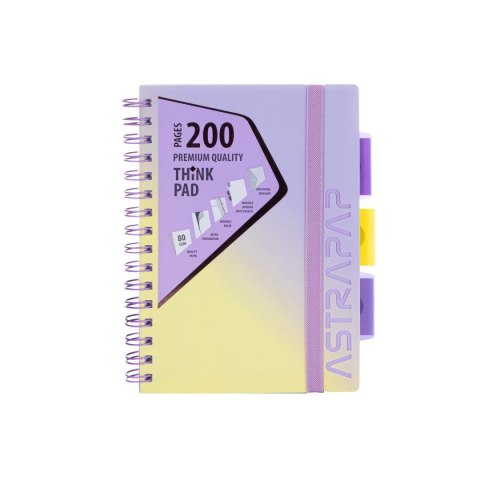 Kołozeszyt (kołonotatnik) pastel ombre A5 200k. 80g krata Astrapap (107023004)