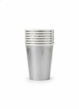 Kubek jednorazowy maki Srebrne, Unicolour papier 250ml Pol-mak (KM02_OG_005500)