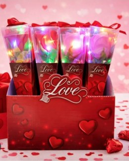 Kwiaty róża świecąca Led