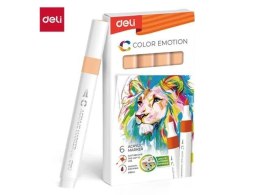 Marker specjalistyczny akrylowy wkład brzoskwiniowy okrągła końcówka Deli (EC193A-PEACH)