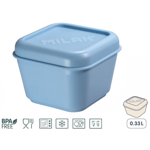 Śniadaniówka kwadratowa [mm:] 100x100x 75 Milan (085111LB)