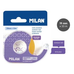 Taśma biurowa z dyspenserem na blistrze 19x33 [mm x m] Milan (BWM10433)