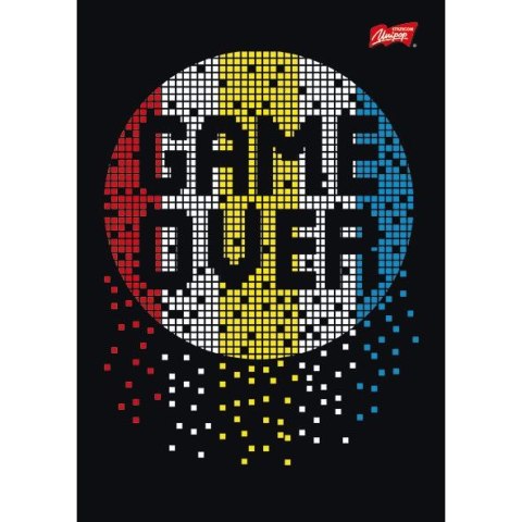 Zeszyt Gamer z lakierem miejscowym A5 60k. 70g krata Unipap