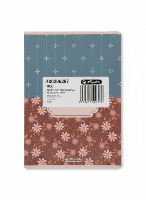 Zeszyt Premium Journal A5 60k. 70g kratka Herlitz (400206287)