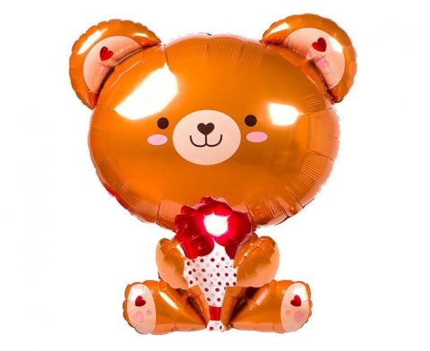 Balon foliowy Miś z różą Godan (FG-MRF1)