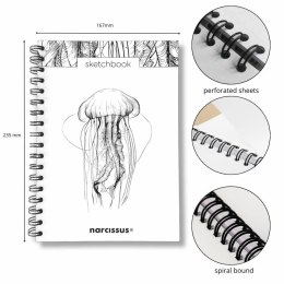 Blok artystyczny szkicownik meduza B5 120g 60k Narcissus