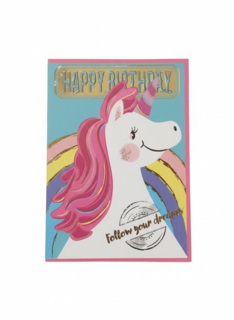 Kartka składana Karnet A5 Jednorożec new A5 Henry (590845198401)