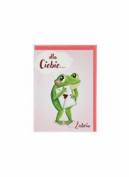 Kartka składana Karnet B6 Walentynki Żabcia B6 Henry (5908451981129)