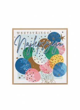 Kartka składana Karnet KW BALONY Z HELEM kw Henry (5908451981020)