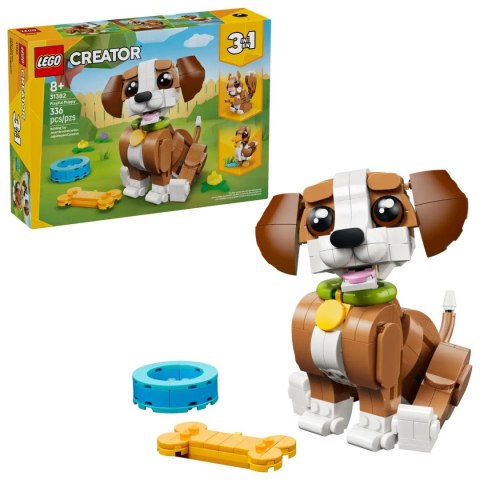 Klocki konstrukcyjne Creator 3w1 Urocze zwierzątka: psotny szczeniaczek Lego (31382)
