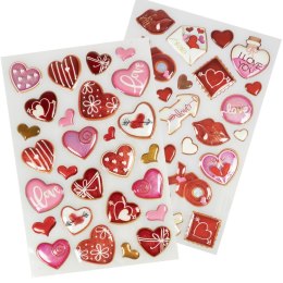 Naklejka (nalepka) serca 3d Arpex (WA7283)