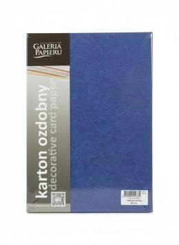 Papier ozdobny (wizytówkowy) flash A4 granatowy 200g Galeria Papieru (205404)