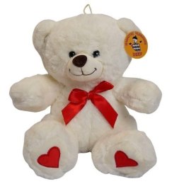 Pluszak Miś Biały z Czrewoną Kokardką [mm:] 280 Deef (04307)