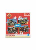Puzzle Strażak Sam Przygody strażaka Sama 4w1 el. Trefl (34632)