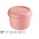 Śniadaniówka Pojemnik MILAN okrągły na lunch 0,25 l z zakręcaną pokrywką różowy Milan (085112P)