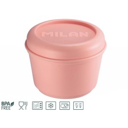 Śniadaniówka Pojemnik MILAN okrągły na lunch 0,25 l z zakręcaną pokrywką różowy Milan (085112P)