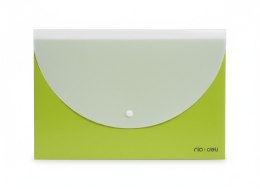 Teczka plastikowa na zatrzask RIO RÓŻOWA 5902315578593 A4 zielony 180 mic. Deli (E38977_GREEN)