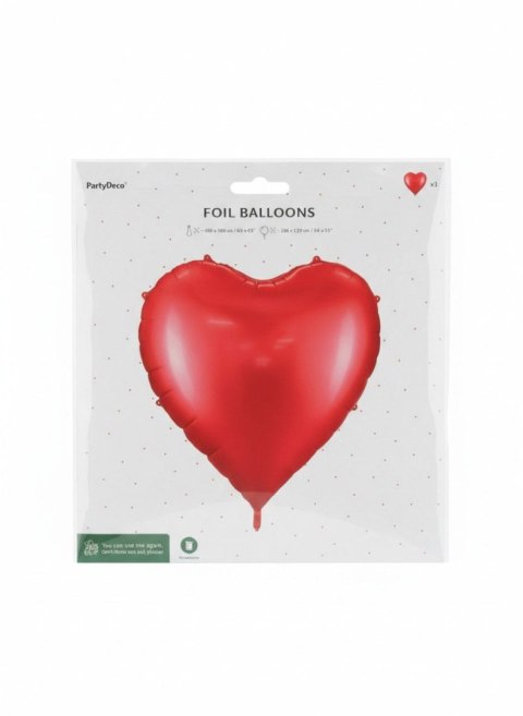 Balon foliowy serce XXL Partydeco (FB260)