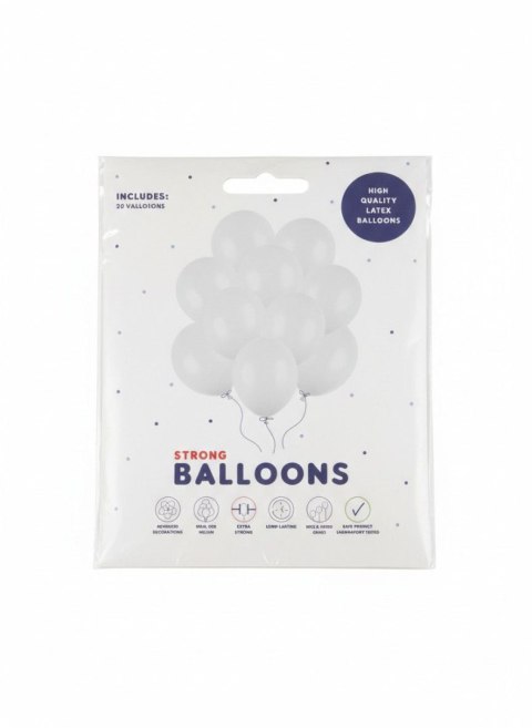 Balon gumowy Party Deco BALONY STRONG pastelowy 10 szt niebieski 270mm Partydeco (SB12P-093J-10)