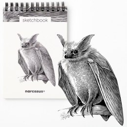 Blok artystyczny szkicownik nietoperz A6 60k Narcissus