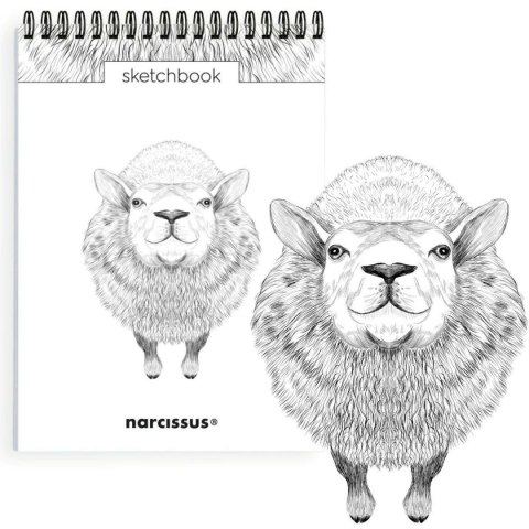 Blok artystyczny szkicownik owca A5 120g 60k Narcissus
