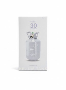 Butla z helem błękit, 30 balonów Partydeco (BZH1-30-011)