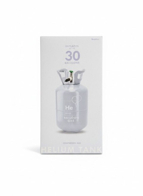 Butla z helem błękit, 30 balonów Partydeco (BZH1-30-011)