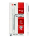 Długopis zelowe Office żelowy, 0,8mm, biały wkład biały 0,8mm M&G (MG AGP13277)