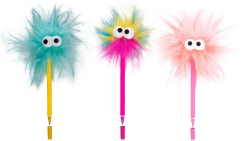 Długopis żelowy Long hair wymazywalny wkład niebieski 0,5mm Patio (01898PTR)