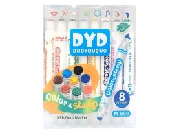 Flamaster ze stempelkami 8 kol. Adar (620391)