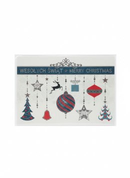 Kartka imieninowa składana Pol-Mak B6 z brokatem (B6B)