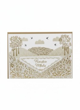 Kartka składana A5 Ślub ZŁOTA ŁAKA A5 Henry (5905701488230)