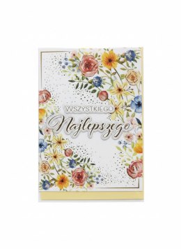 Kartka składana Karnet B6 KWIATY PATTERN B6 Henry (5908451980573)