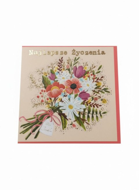 Kartka składana Karnet KW LETNI BUKIET kw Henry (5908451980696)