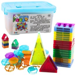 Klocki magnetyczne 57 elementów w walizce Lean (24987)