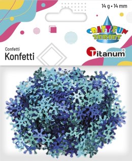 Konfetti Craft-Fun Series płatki śniegu 14mm Titanum (284807)