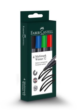 Marker permanentny winner 52 wkład mix 2,8mm okrągła końcówka Faber Castell (157804 FC)