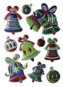 Naklejka (nalepka) Craft-Fun Series Boże Narodzenie dzwonki, bombki Titanum (MDM-XMASS BELLS)