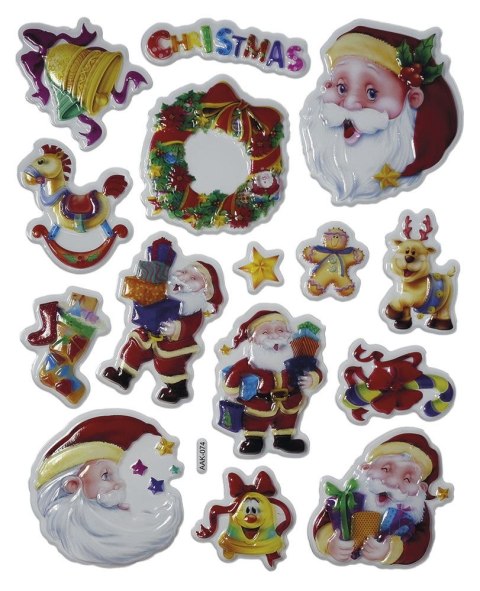 Naklejka (nalepka) Craft-Fun Series Boże Narodzenie wypukłe Titanum (AAK-074)